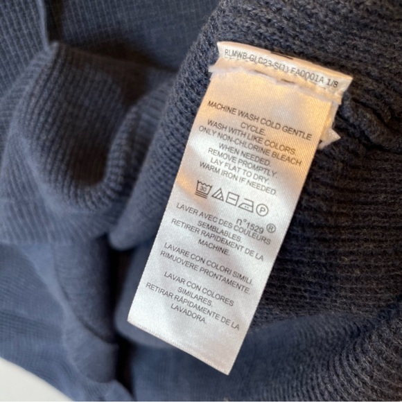 Lauren Ralph Lauren Blue Hoodie Sweatshirt - Picture 8 of 8